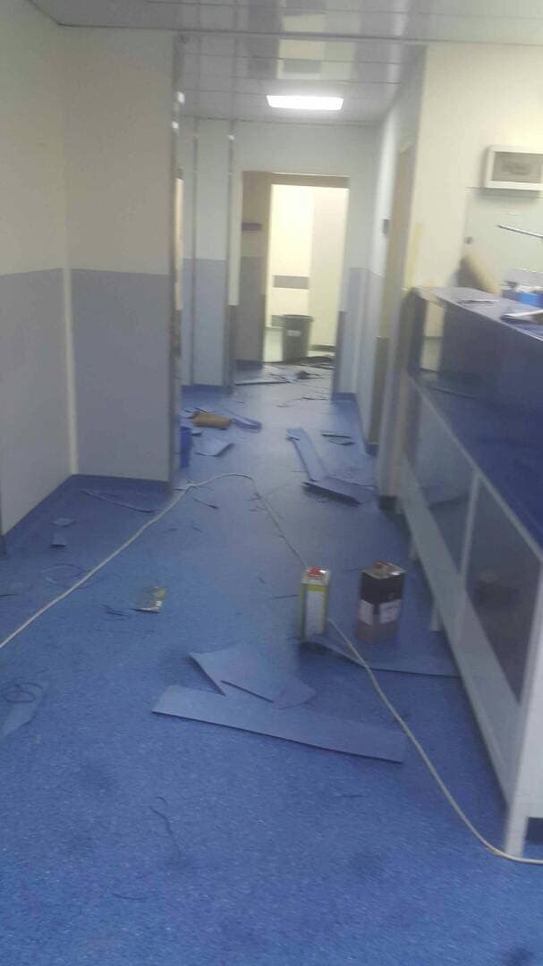Operation Theaters Vinyl Flooring at Nini Hospital-North Lebanon